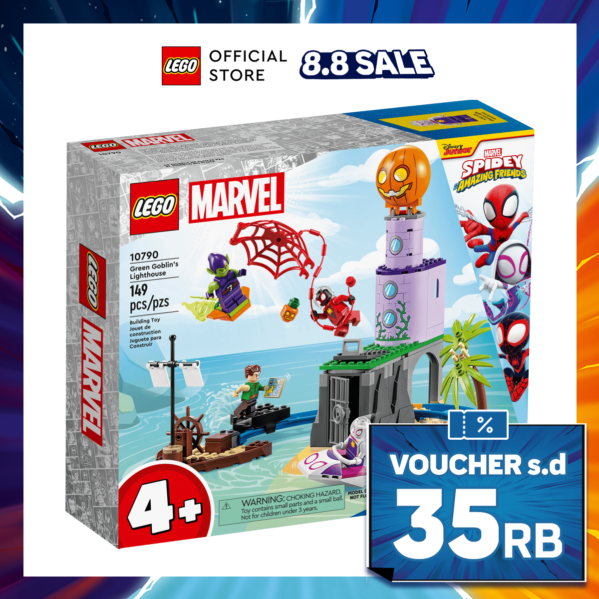 Turun 50%: LEGO Spidey 10790 Team Spidey (149 Pieces)