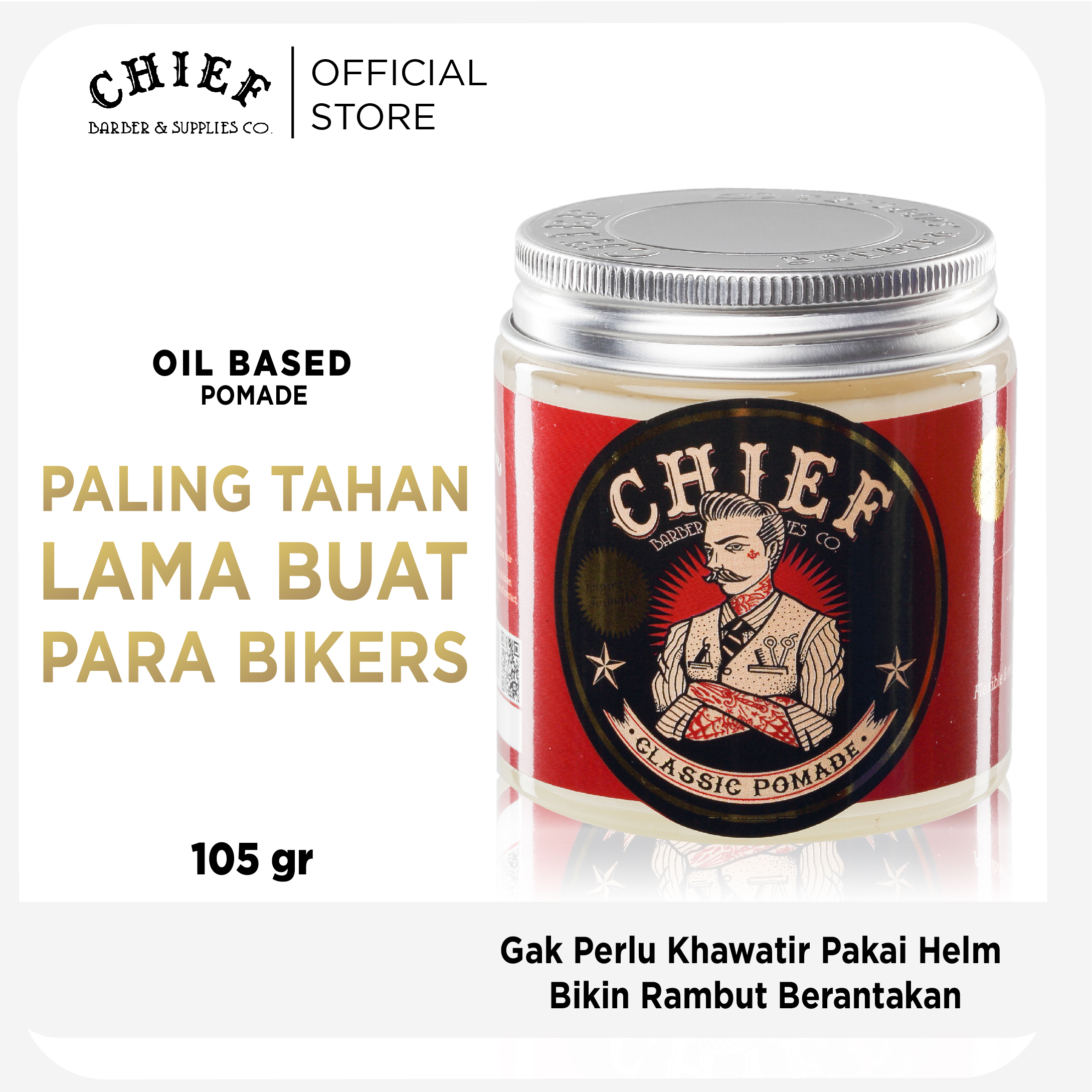 Turun 28%: Chief Classic Pomade 105 gr