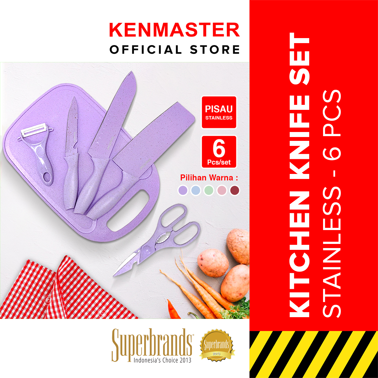 Turun 20%: Kitchen Knife Set / Pisau