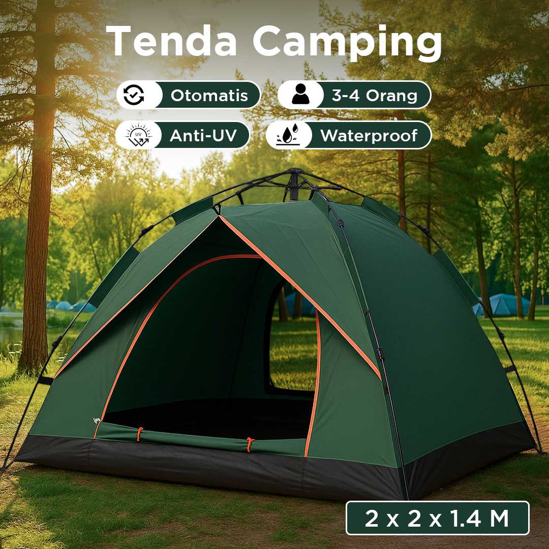Turun 23%: Tenda Camping Otomatis
