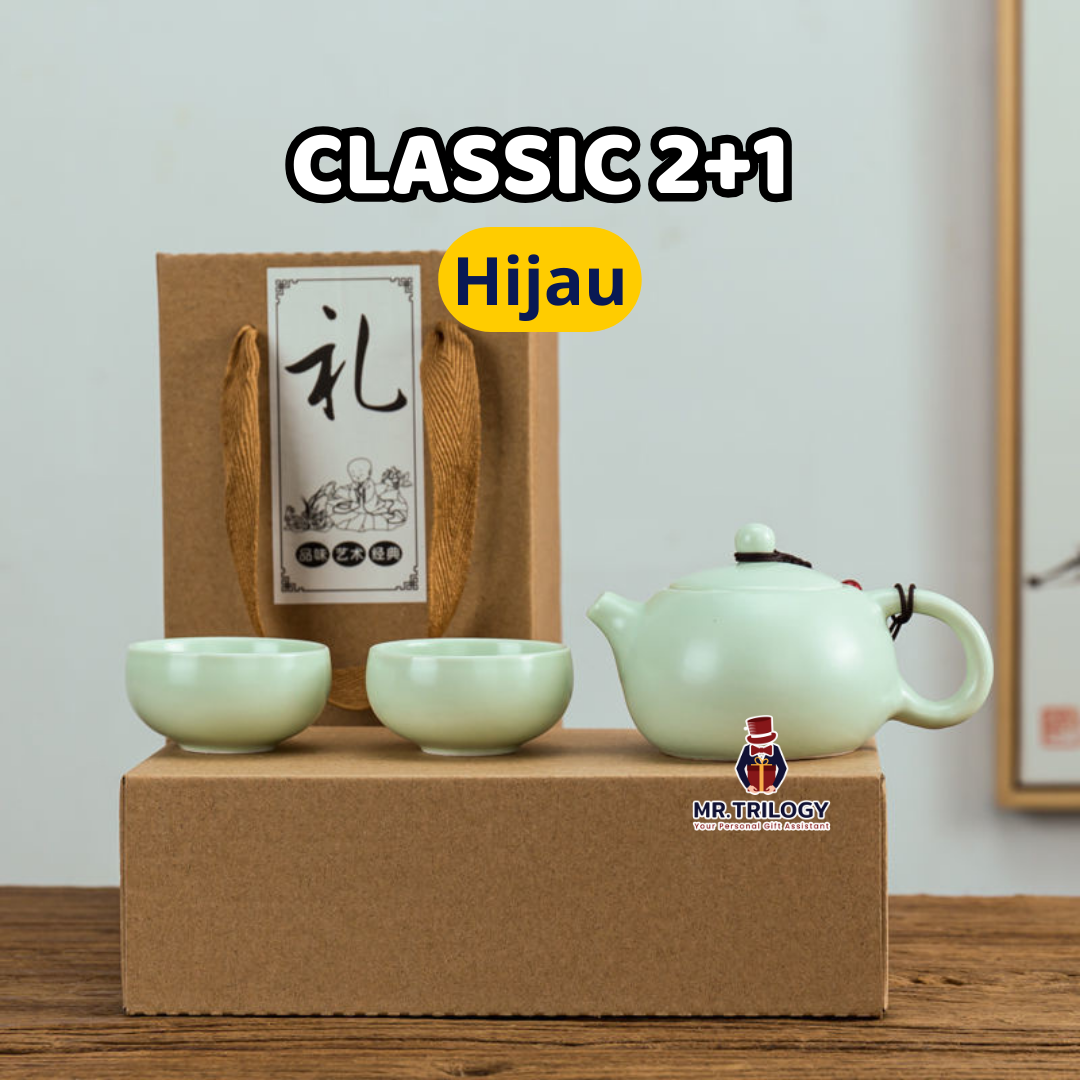Turun 30%: Chinese Tea Pot Set Keramik