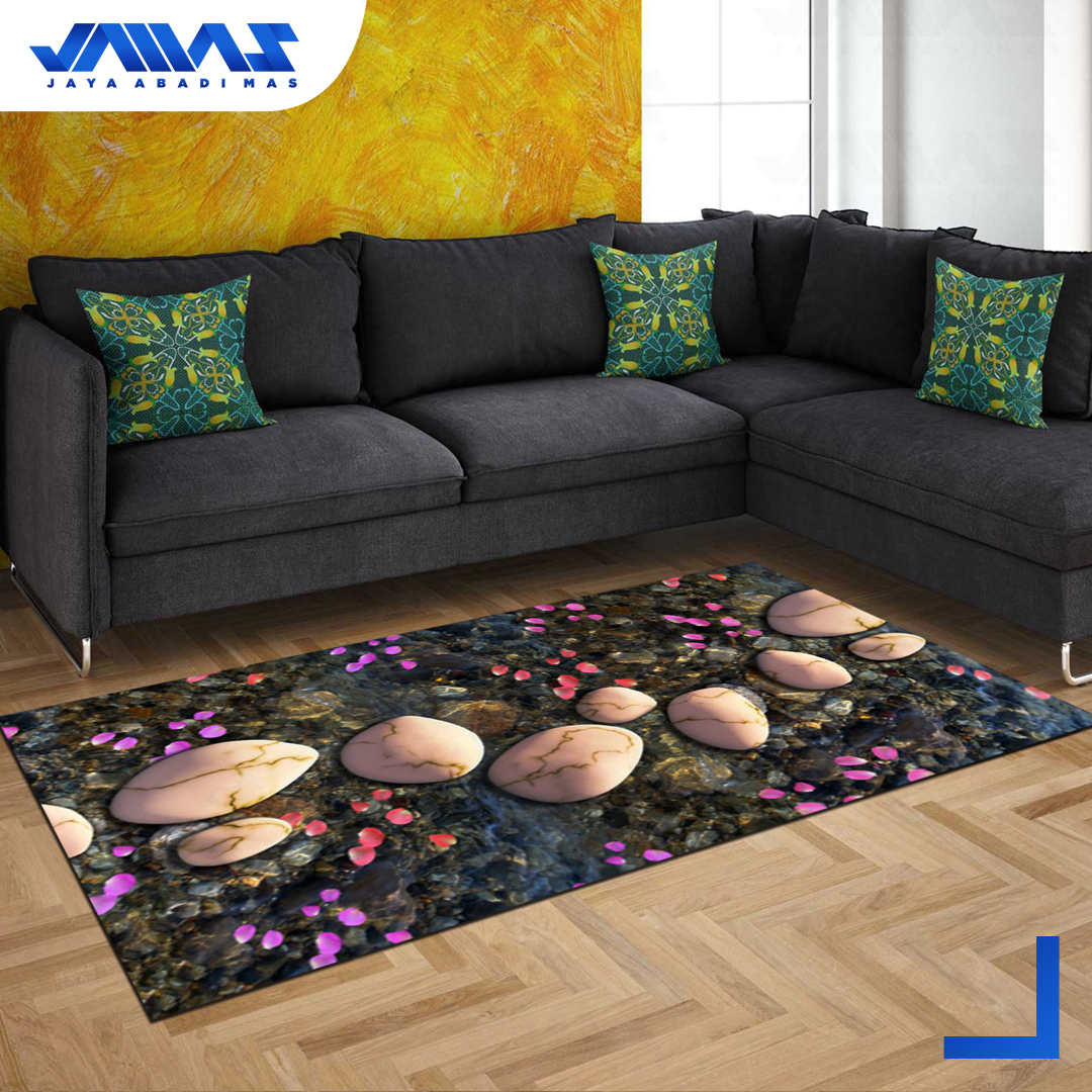 Turun 61%: Karpet Velvet Kamaya Alam
