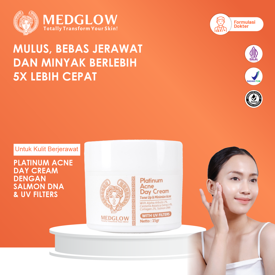 Turun 30%: MEDGLOW CLINIC Platinum Acne