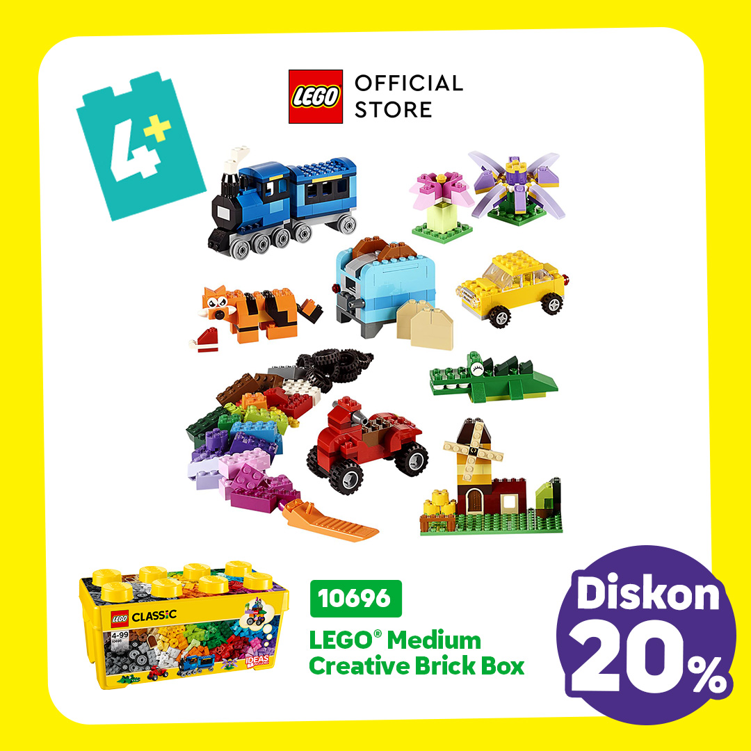Turun 22%: LEGO Classic 10696 Medium Creative (484 Pieces)