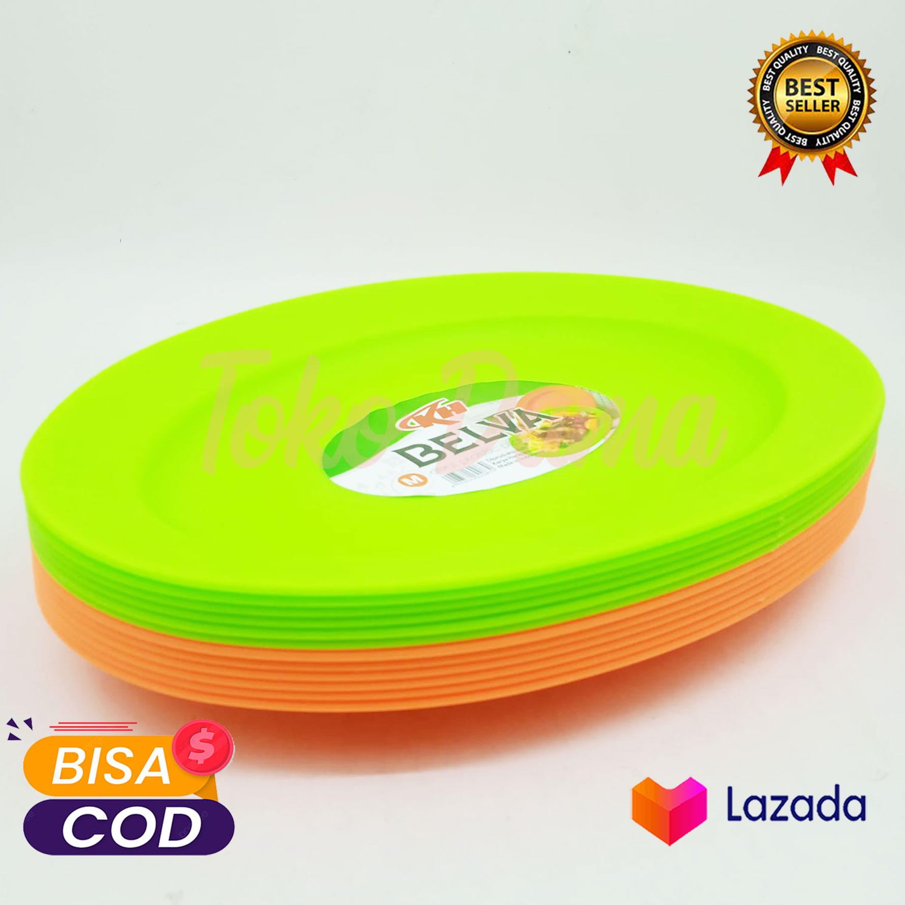 Turun 34%: Piring Plastik Oval Belva M
