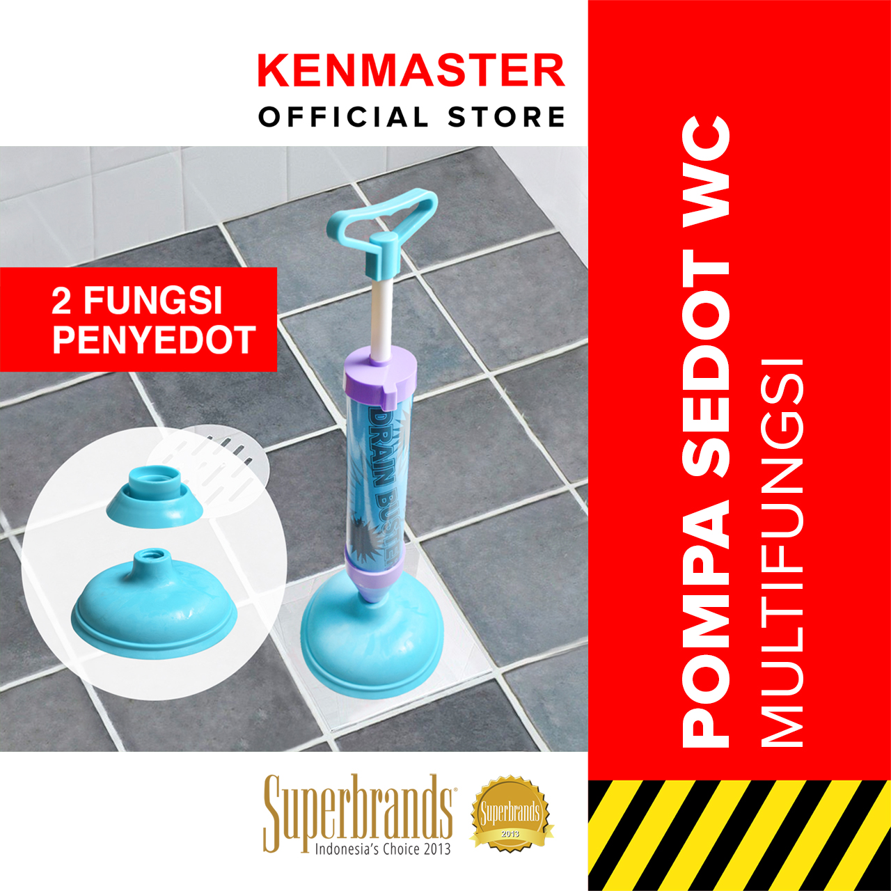 Turun 27%: Kenmaster Pompa Sedot WC -