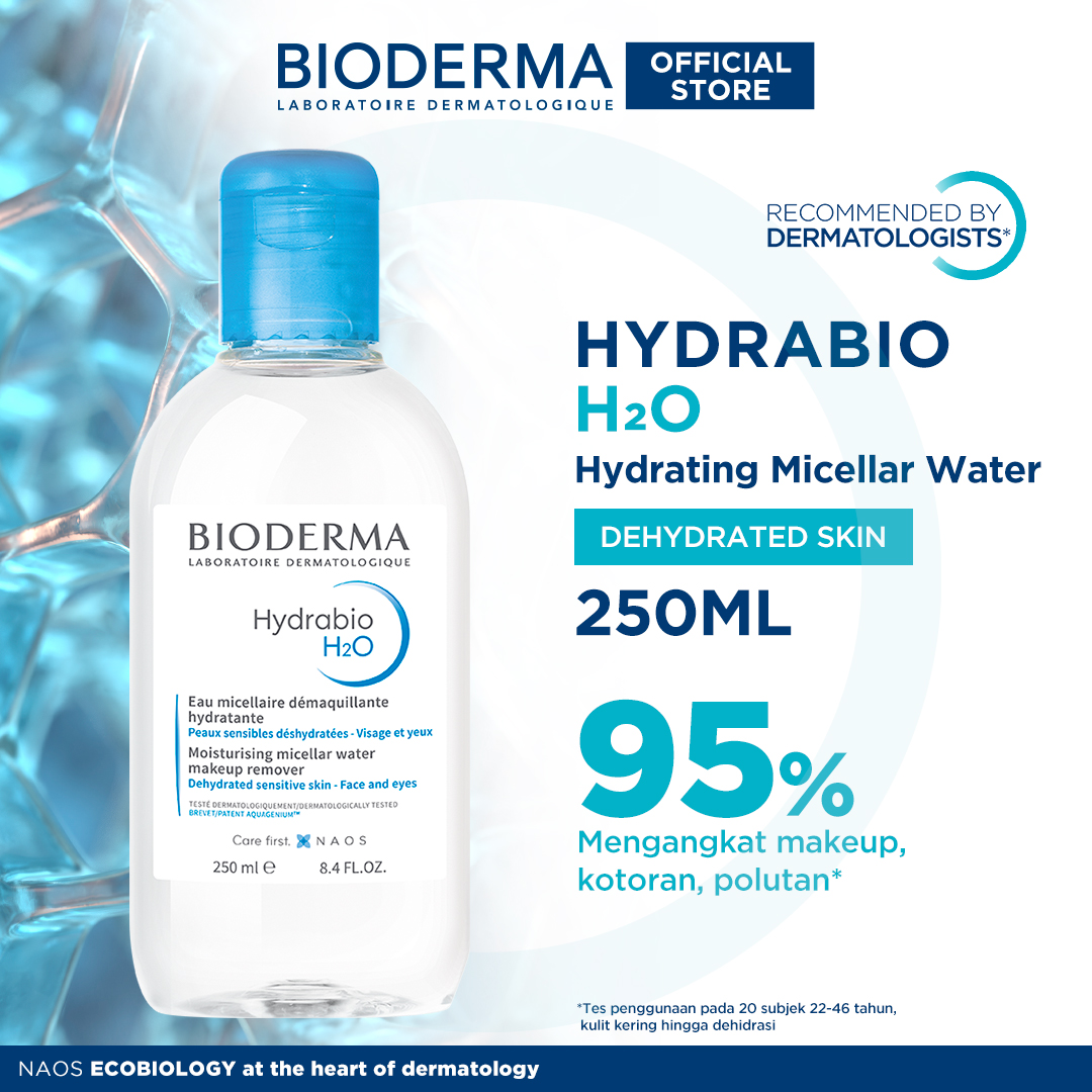Turun 21%: Bioderma Hydrabio H2O 250 ml