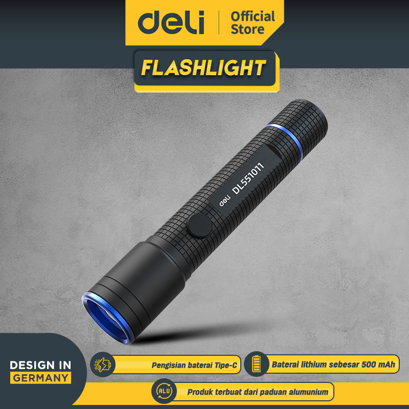 Turun 25%: Deli Rechargeable LED