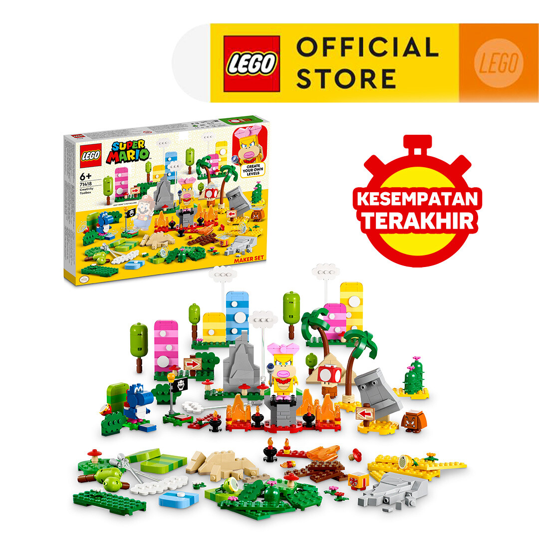 Turun 50%: LEGO Super Mario 71418 Creativity (588 Pieces)