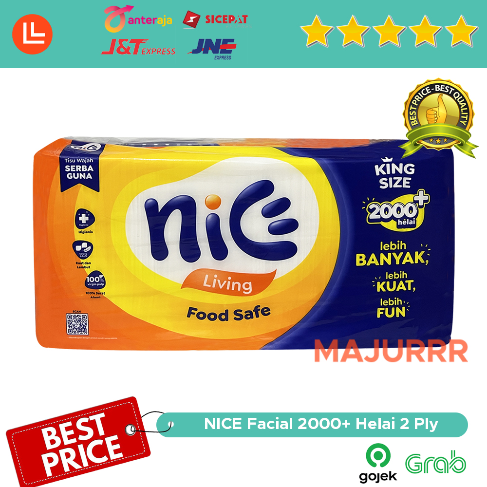 Turun 20%: Nice Living Tisu Wajah 2000+