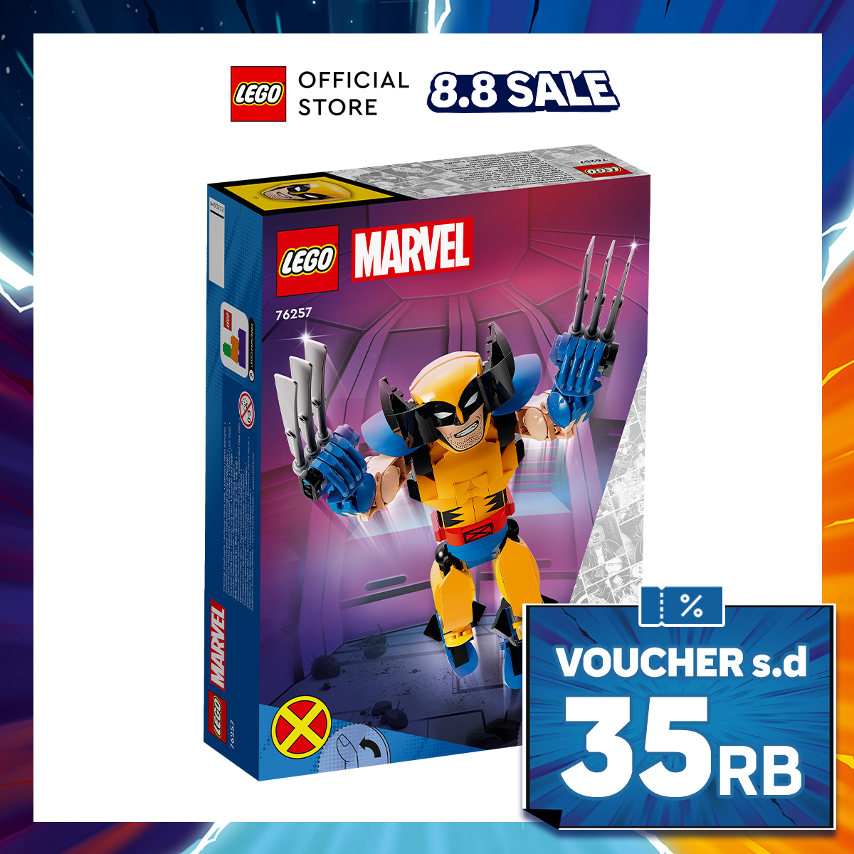 Turun 50%: LEGO Super Heroes 76257 Wolverine (327 Pieces)