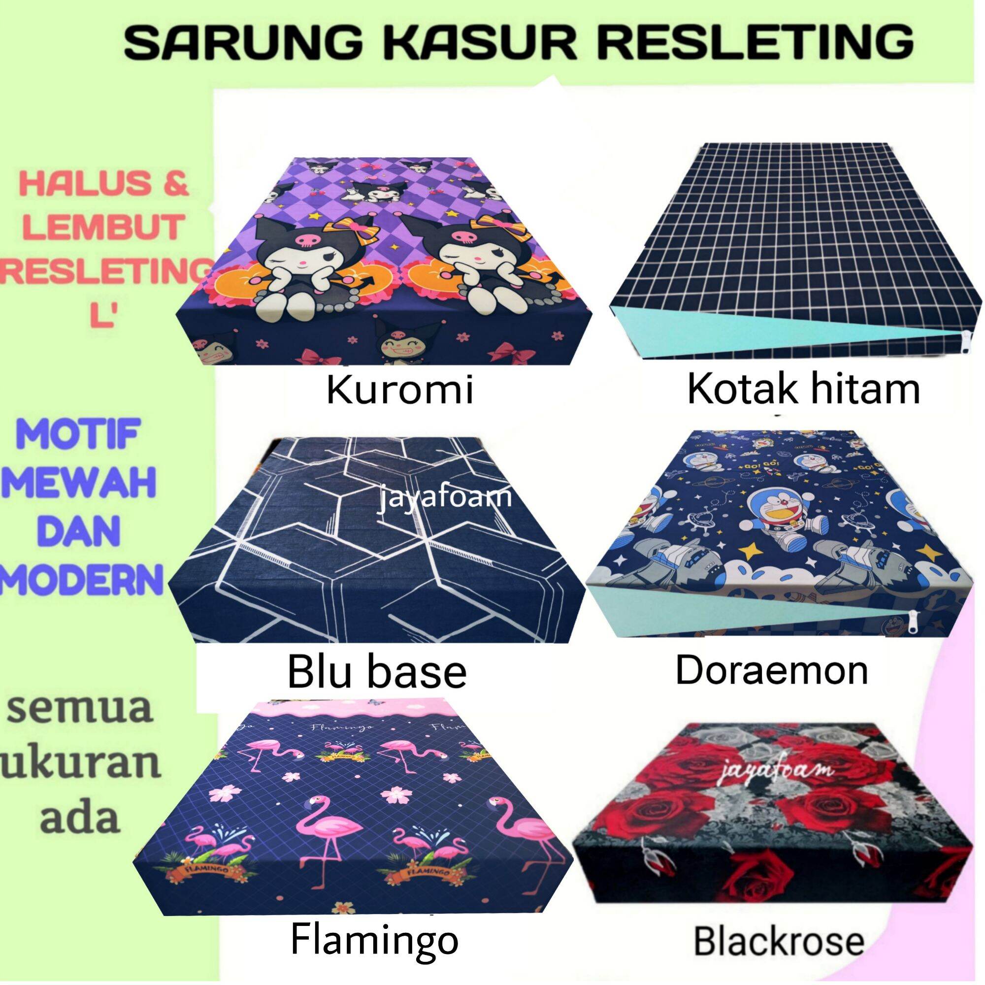 Turun 25%: Sarung Kasur Busa Resleting