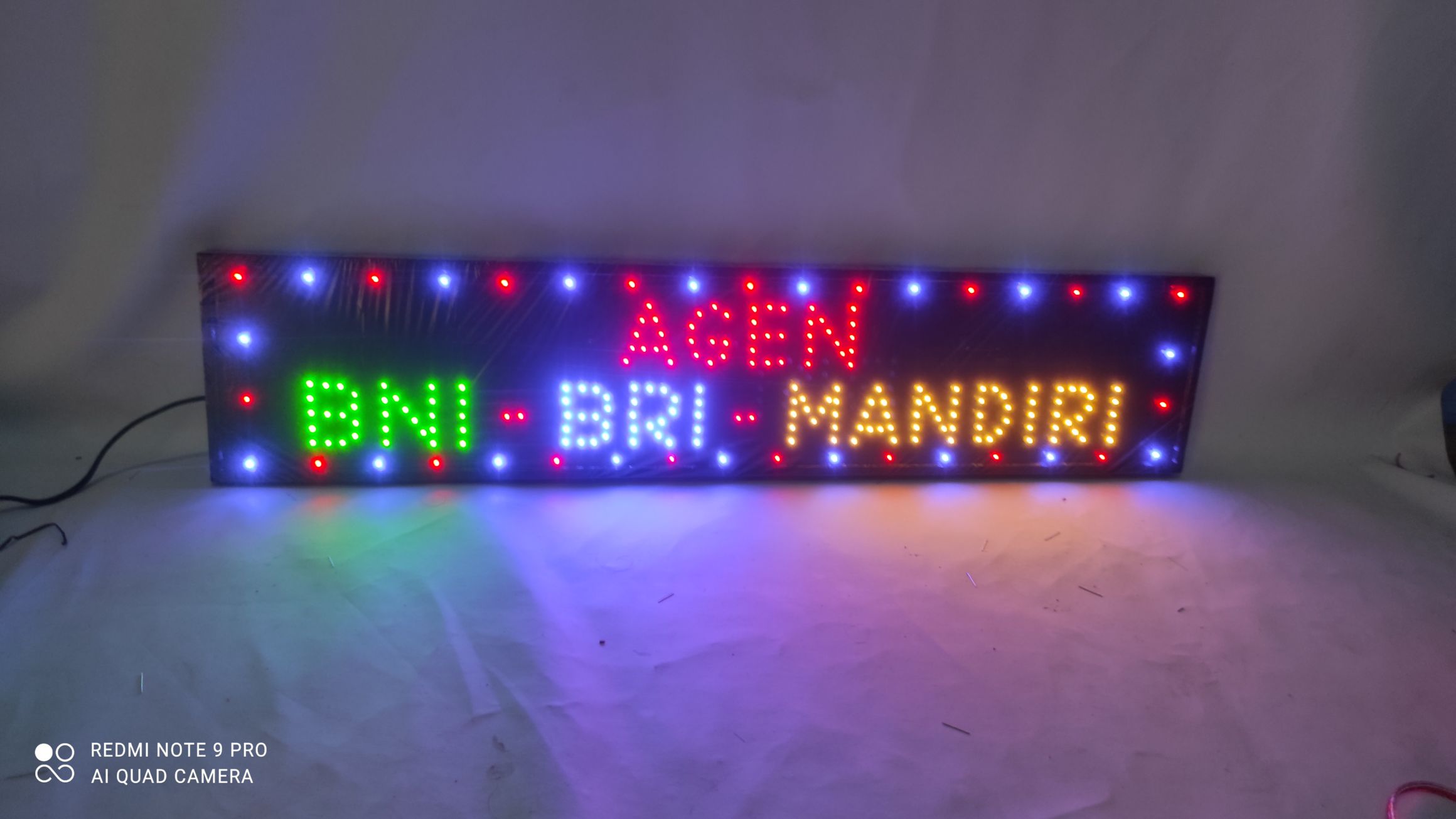 Turun 27%: TULISAN LAMPU LED agen bni