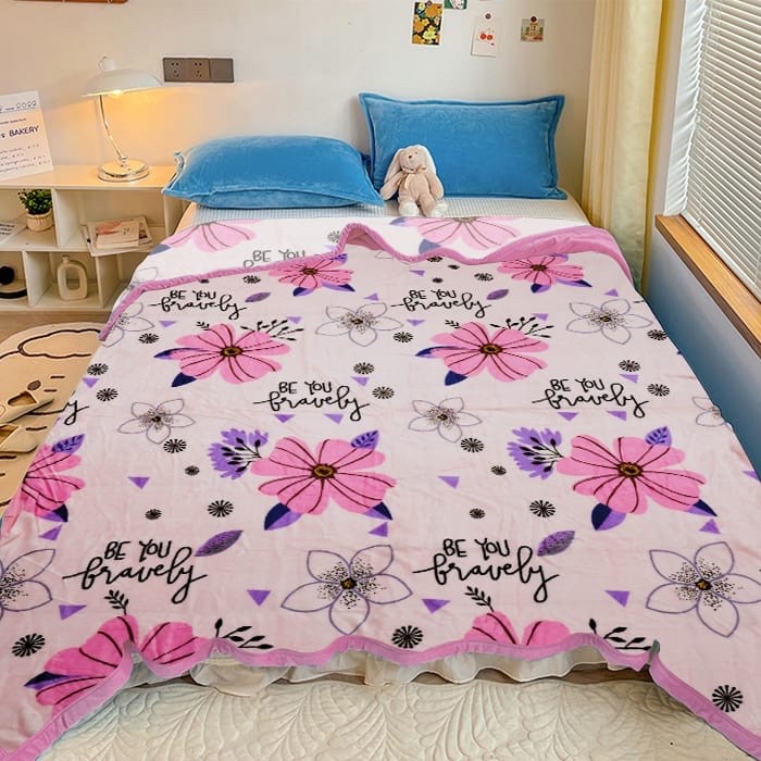 Turun 34%: selimut halus lembut - motif