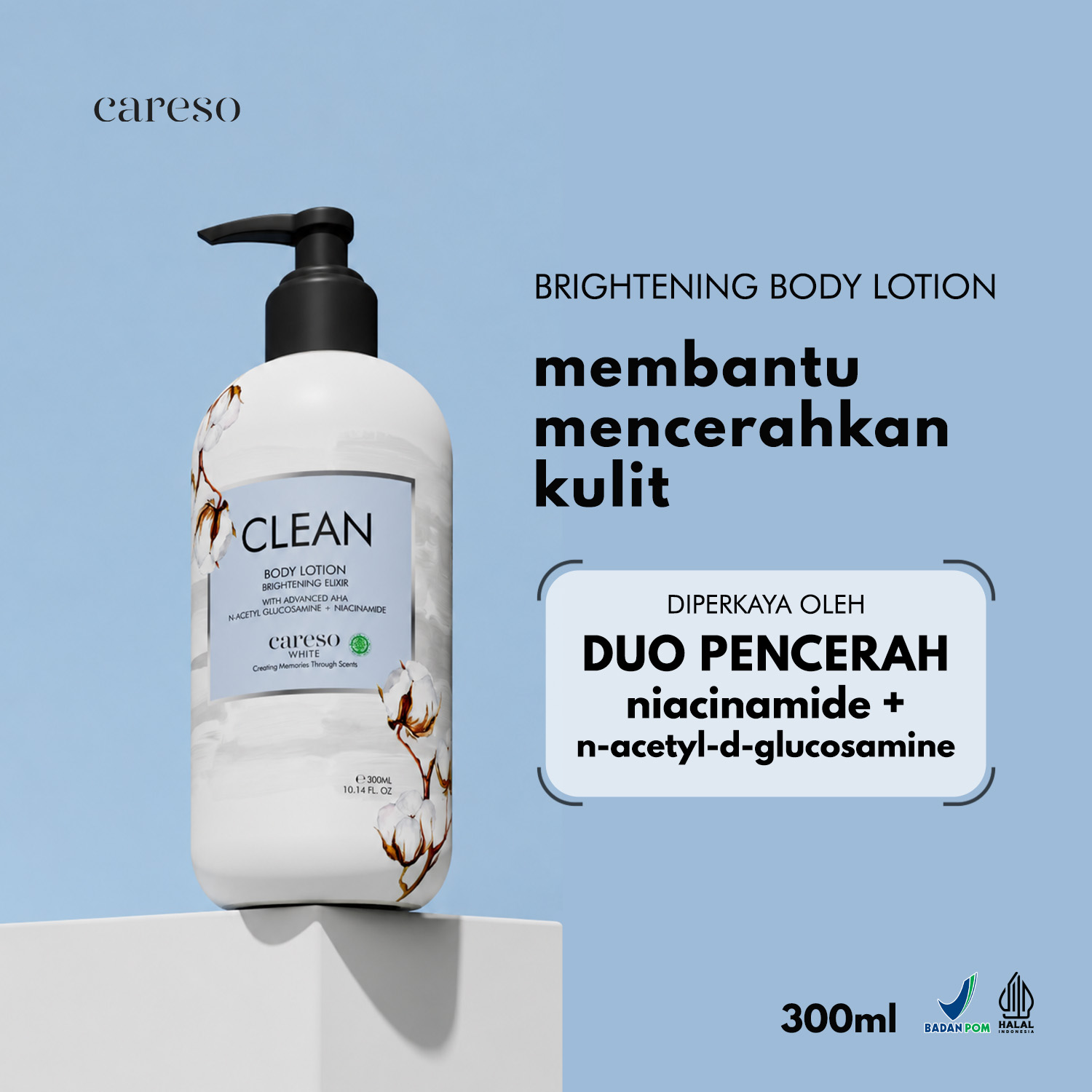 Turun 23%: CARESO - Body Lotion Clean