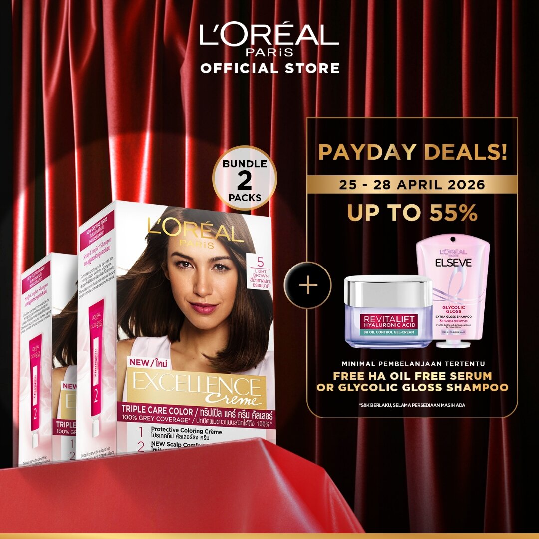 Turun 21%: __MGC_VARIANT_0__ LOreal Paris Excellence Creme (Cat / Pewarna Rambut — item 5616943