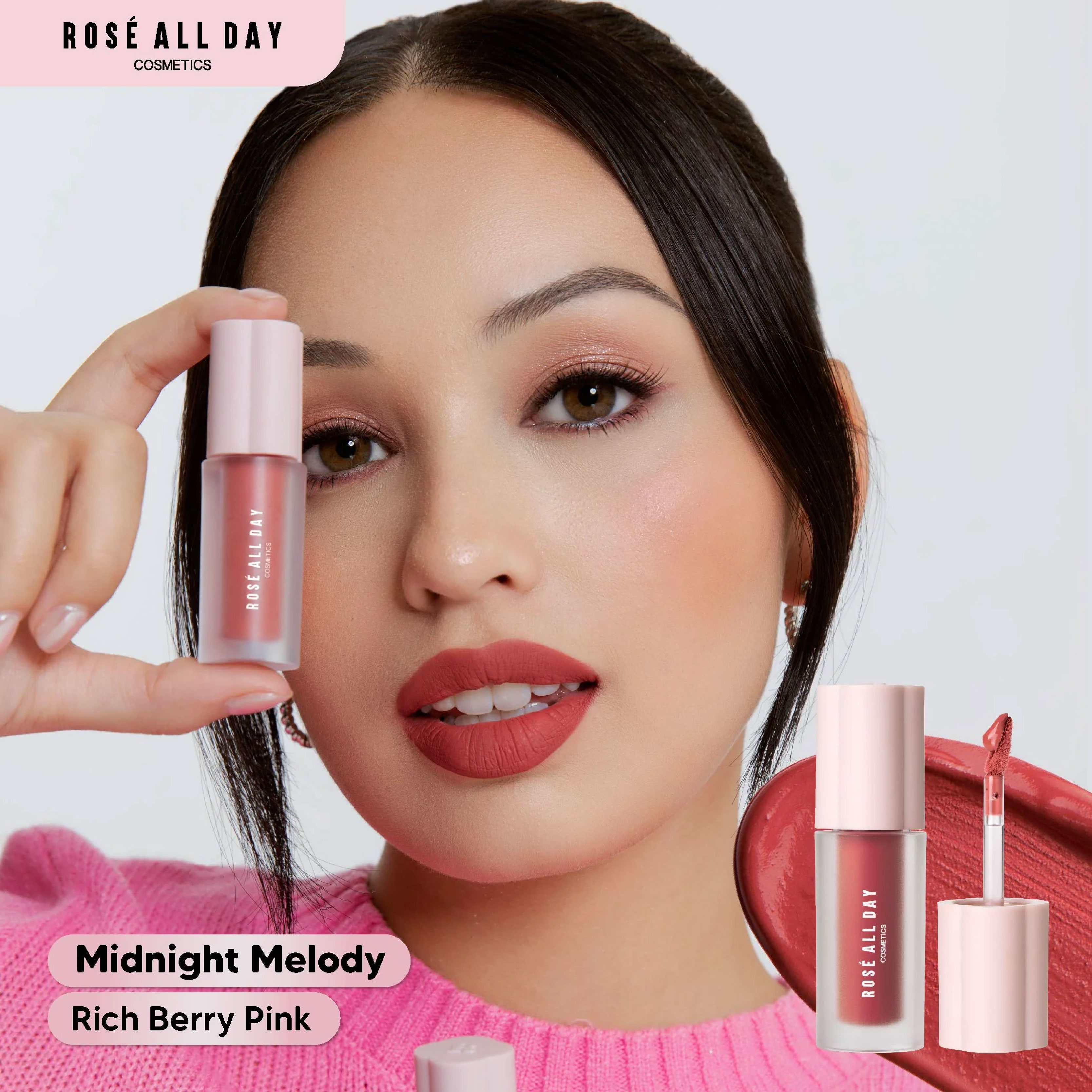 Turun 23%: Rose All Day Lip Mousse