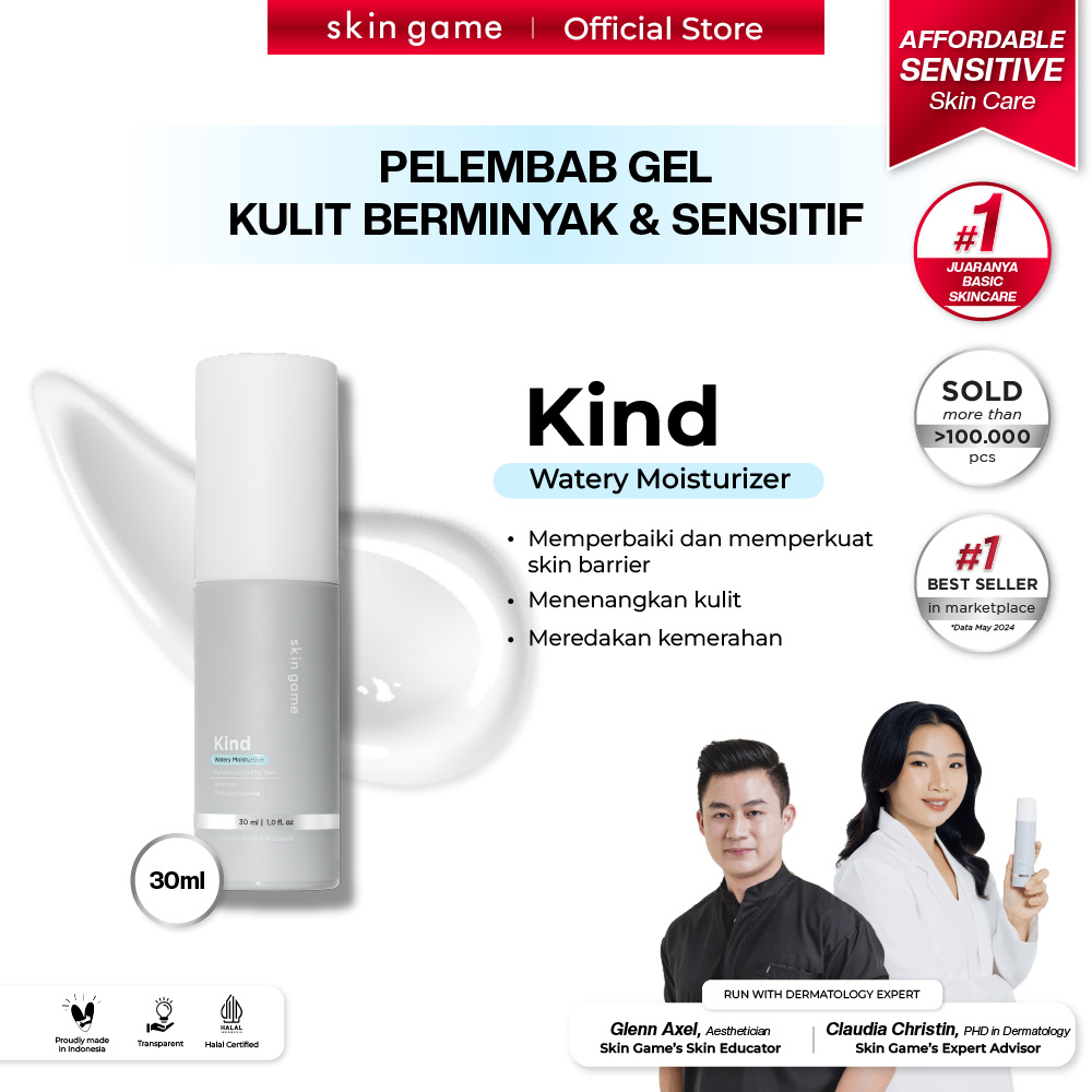 Turun 25%: Skin Game Kind Watery Moisturizer (Skin Barrier)