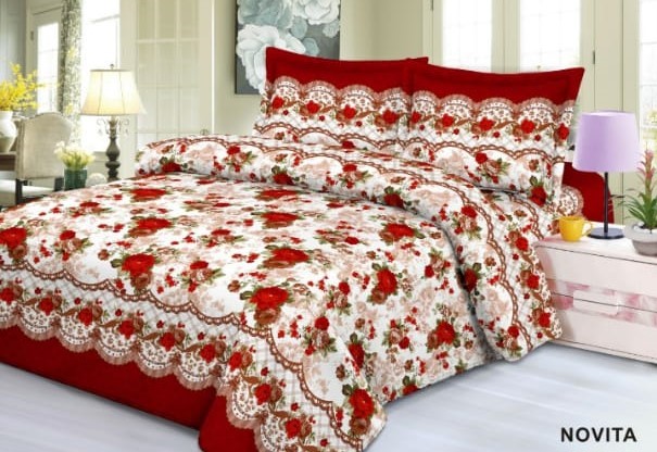Turun 23%: Seprei Motif Bunga Mawar