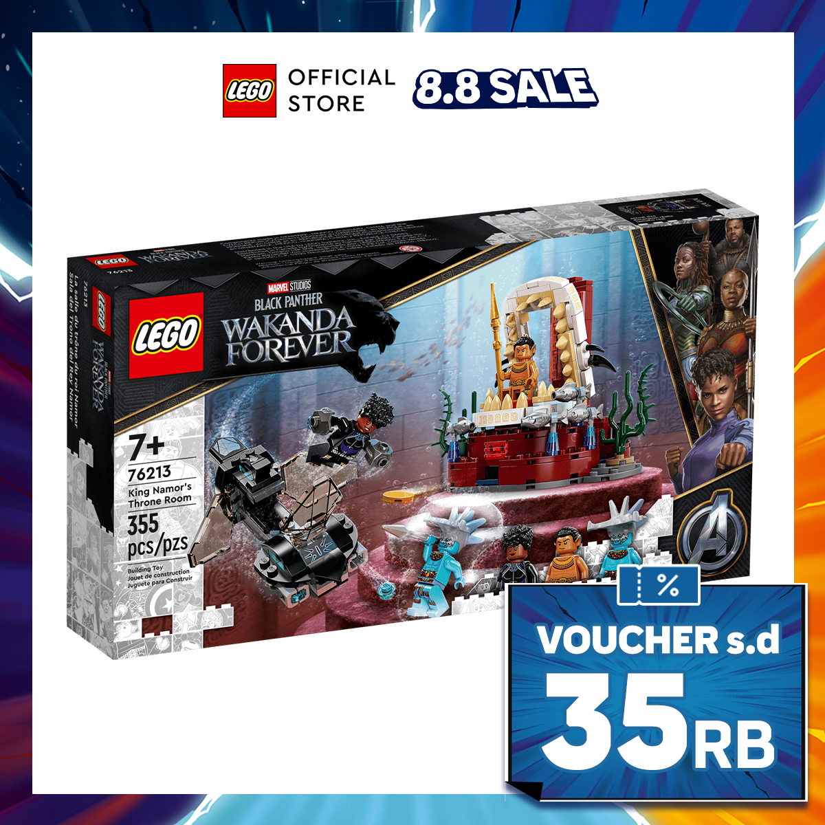 Turun 50%: LEGO Super Heroes 76213 King (355 Pieces)