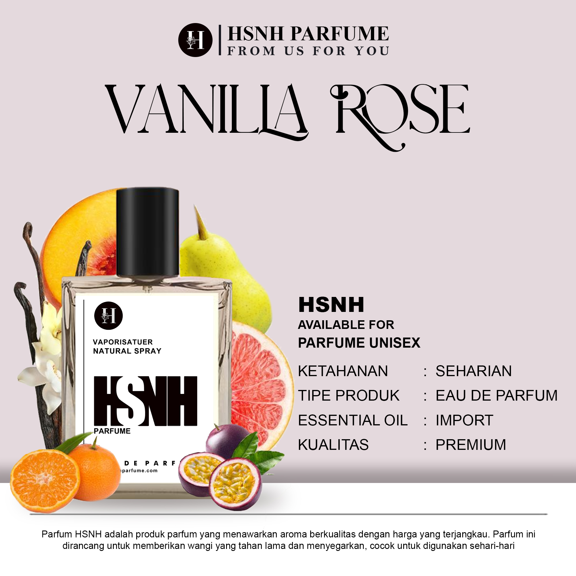 Turun 26%: PARFUM VANILLA ROSE Parfum