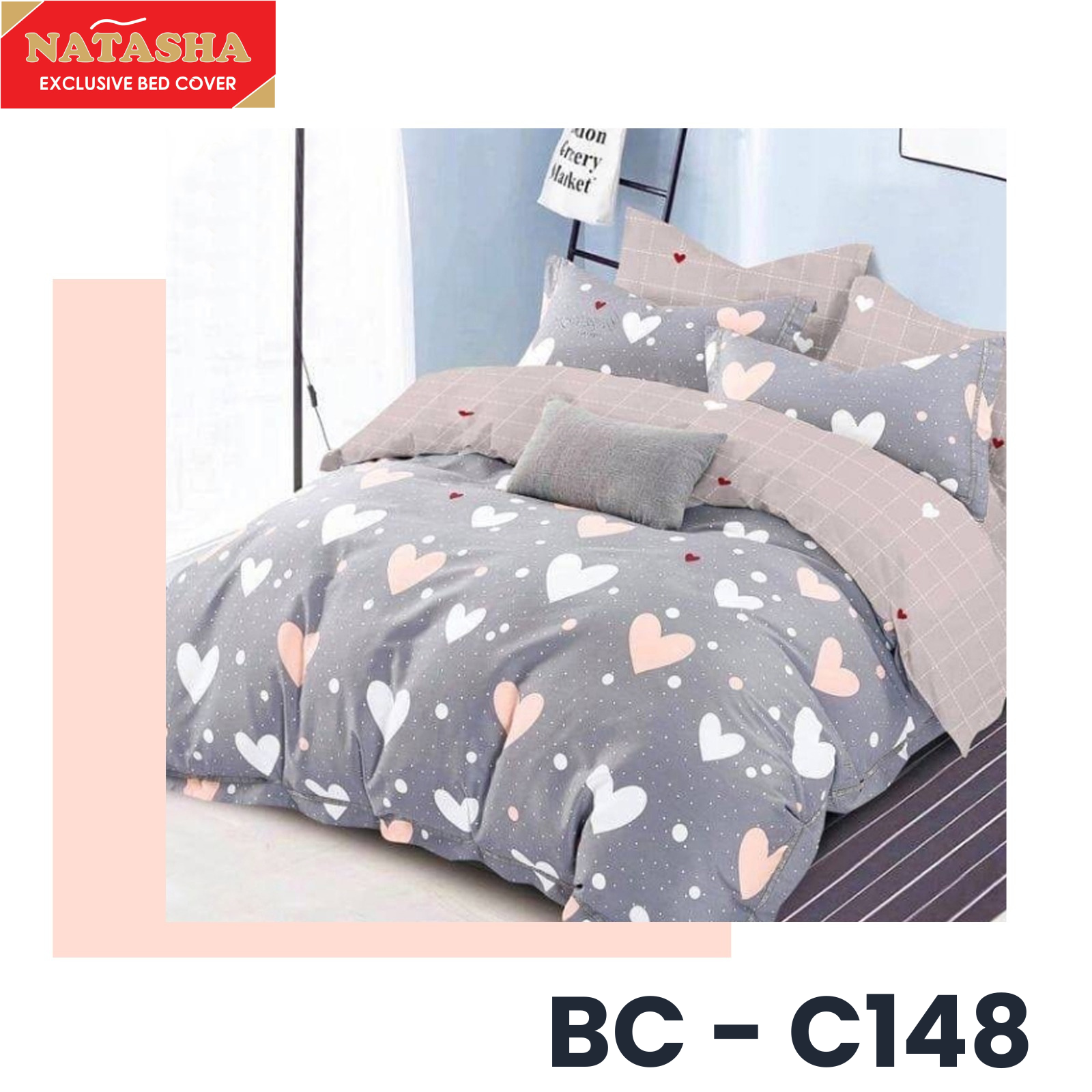 Turun 32%: Bedcover 1 Set + Sprei