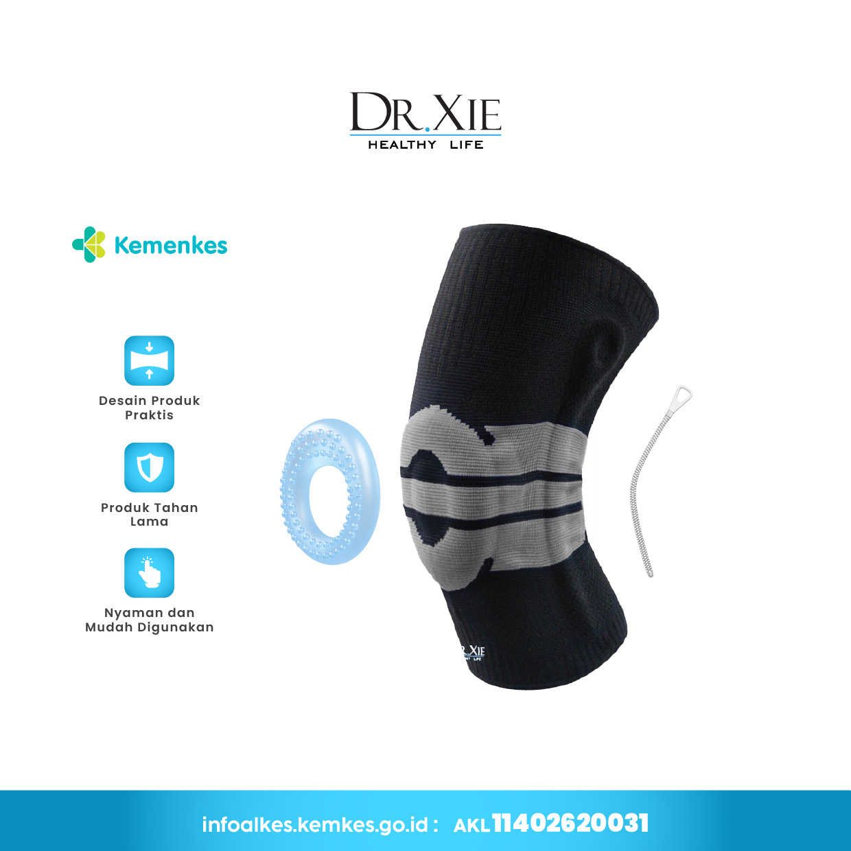 Turun 21%: Dr. Xie Silicone Knee