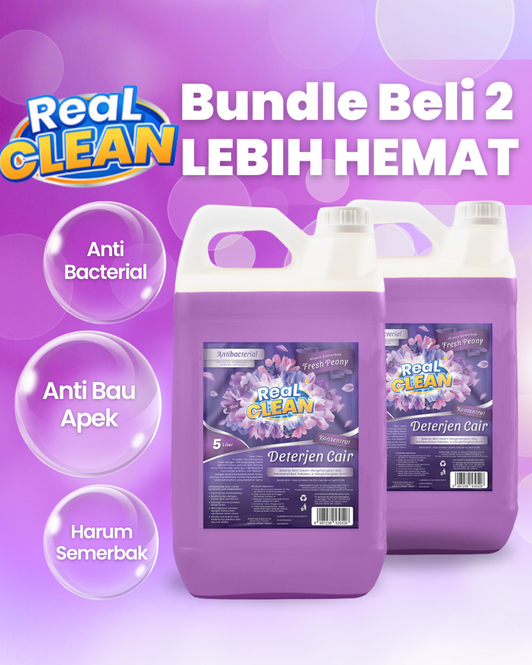 Turun 20%: Deterjen Cair Laundry 5