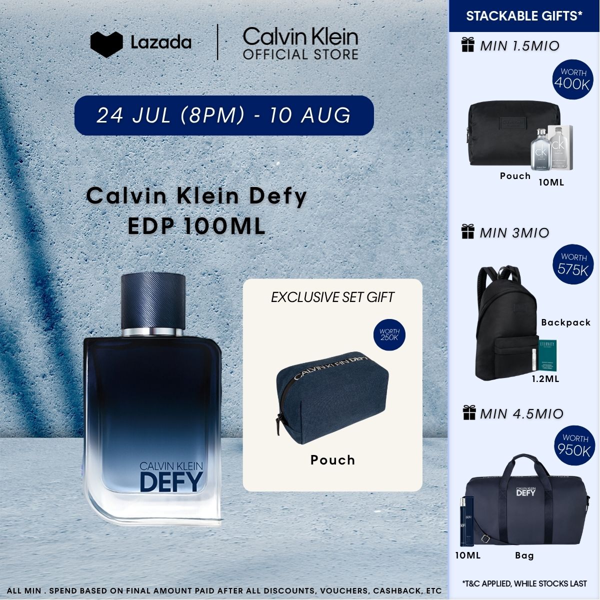 Turun 25%: Calvin Klein Defy EDP 100ml