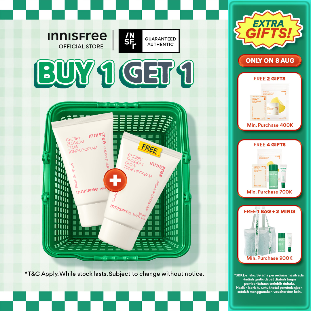Turun 59%: Buy 1 Get 1 Innisfree