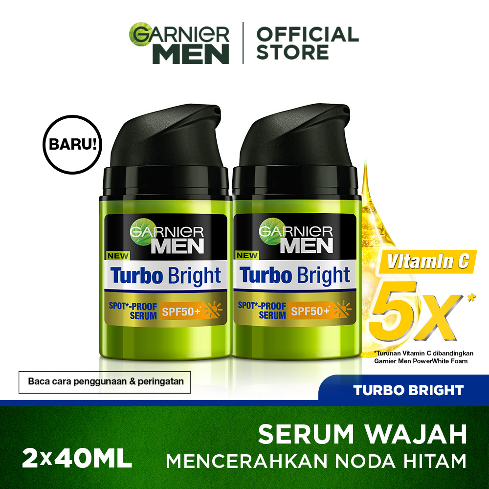 Harga Baru Turun: __MGC_VARIANT_0__ Garnier Men Turbo Bright (Serum Wajah Pria