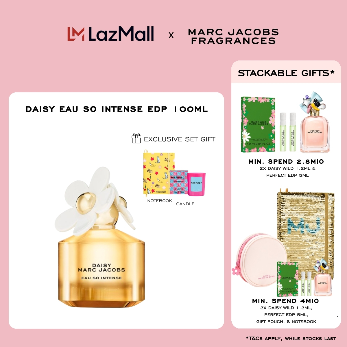 Turun 20%: Marc Jacobs Daisy Eau so (Parfum Minyak Wangi Fragrance Tahan Lama