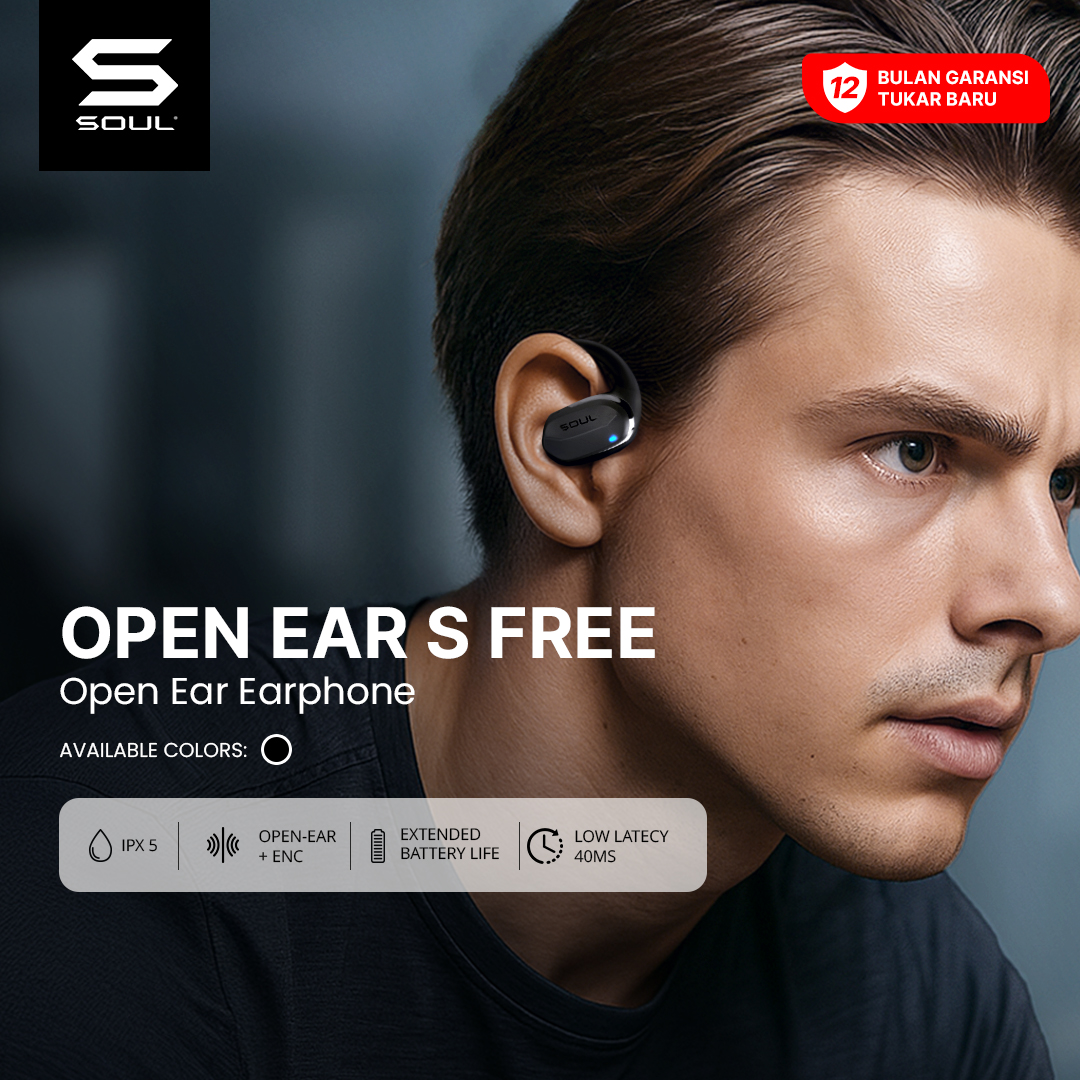 Harga Baru Turun: SOUL S Free Open Ear