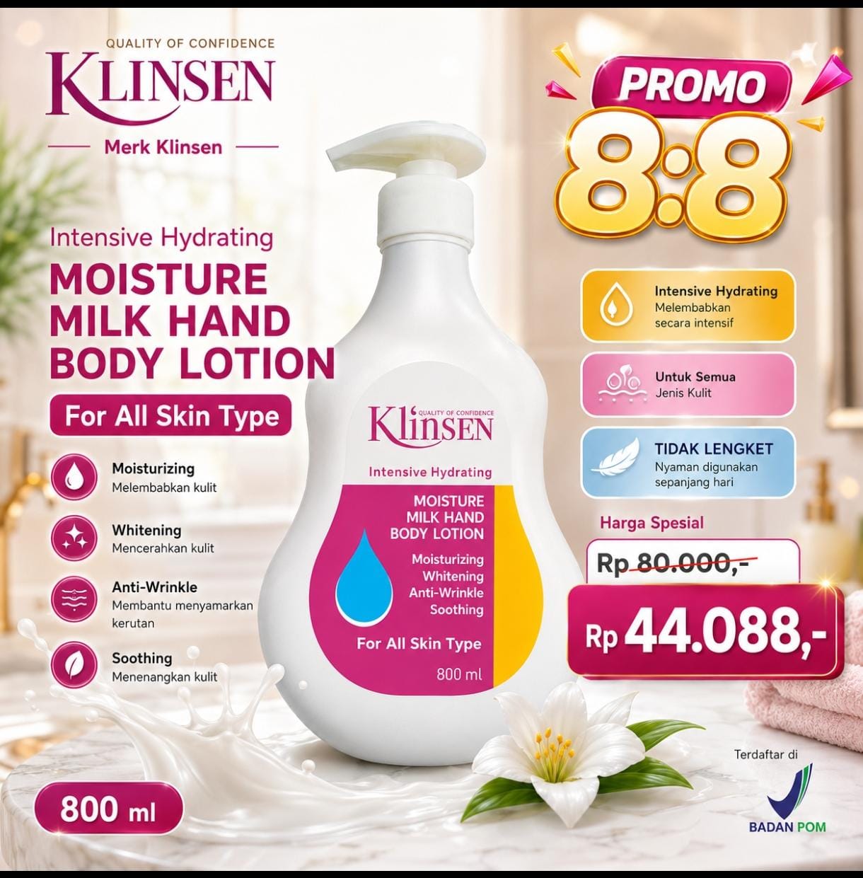 Harga Baru Turun: Hand Body Lotion