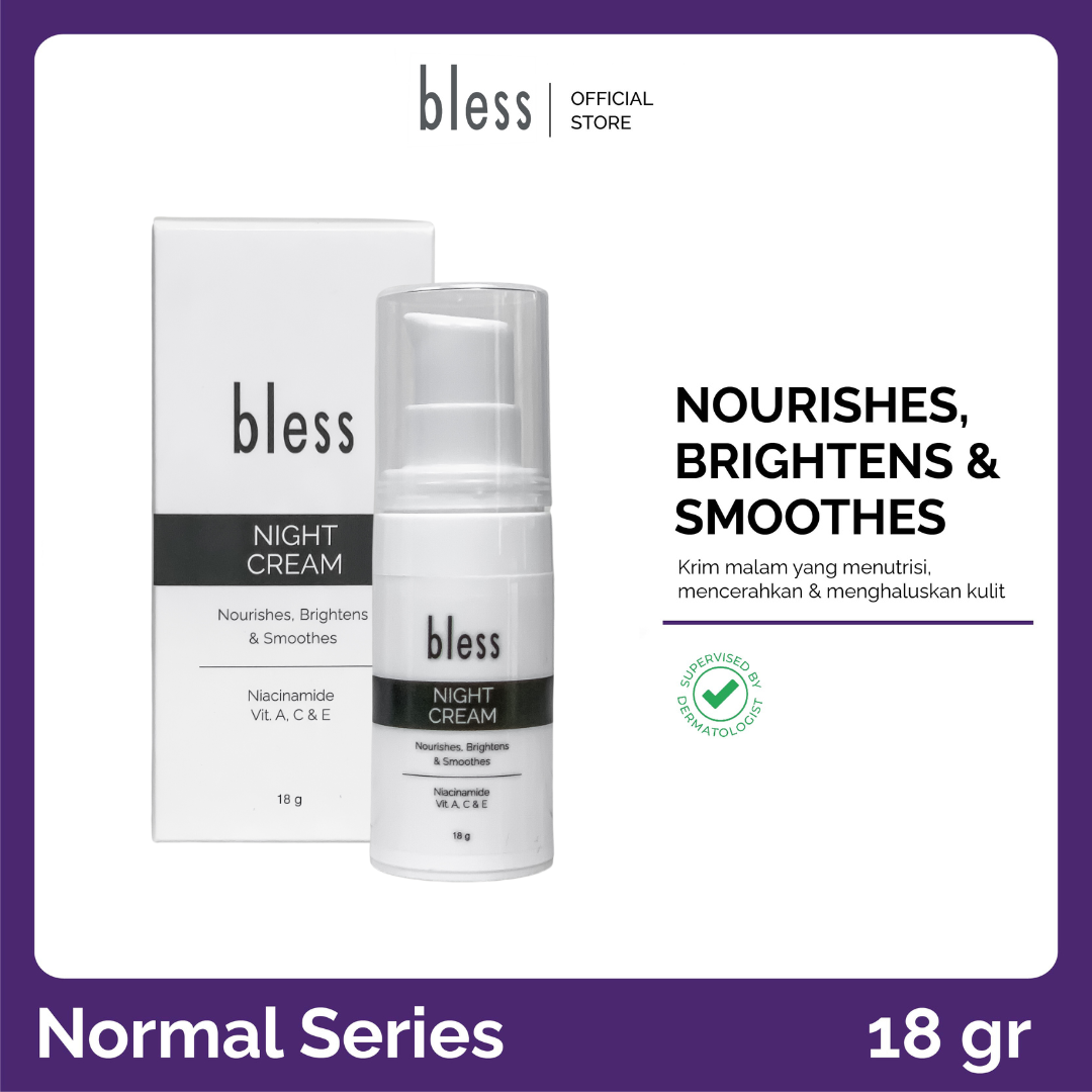 Harga Baru Turun: Bless Night Cream 18gr
