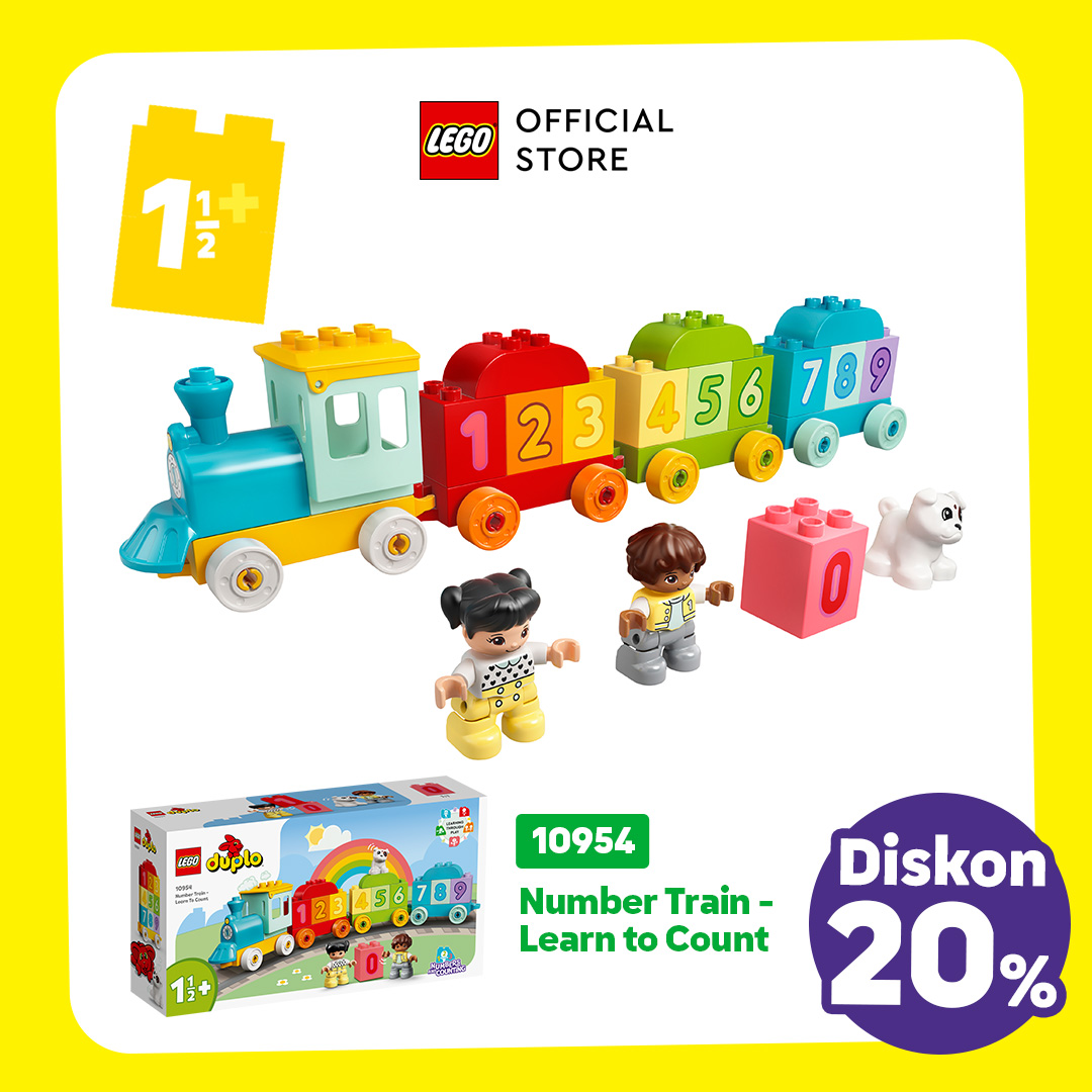 Harga Baru Turun: LEGO DUPLO 10954 Number Train (23 Pieces)