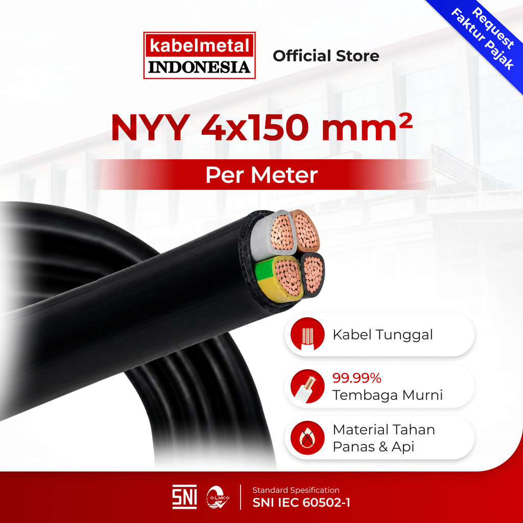 Harga Baru Turun: Kabel NYY 4x150 mm Per