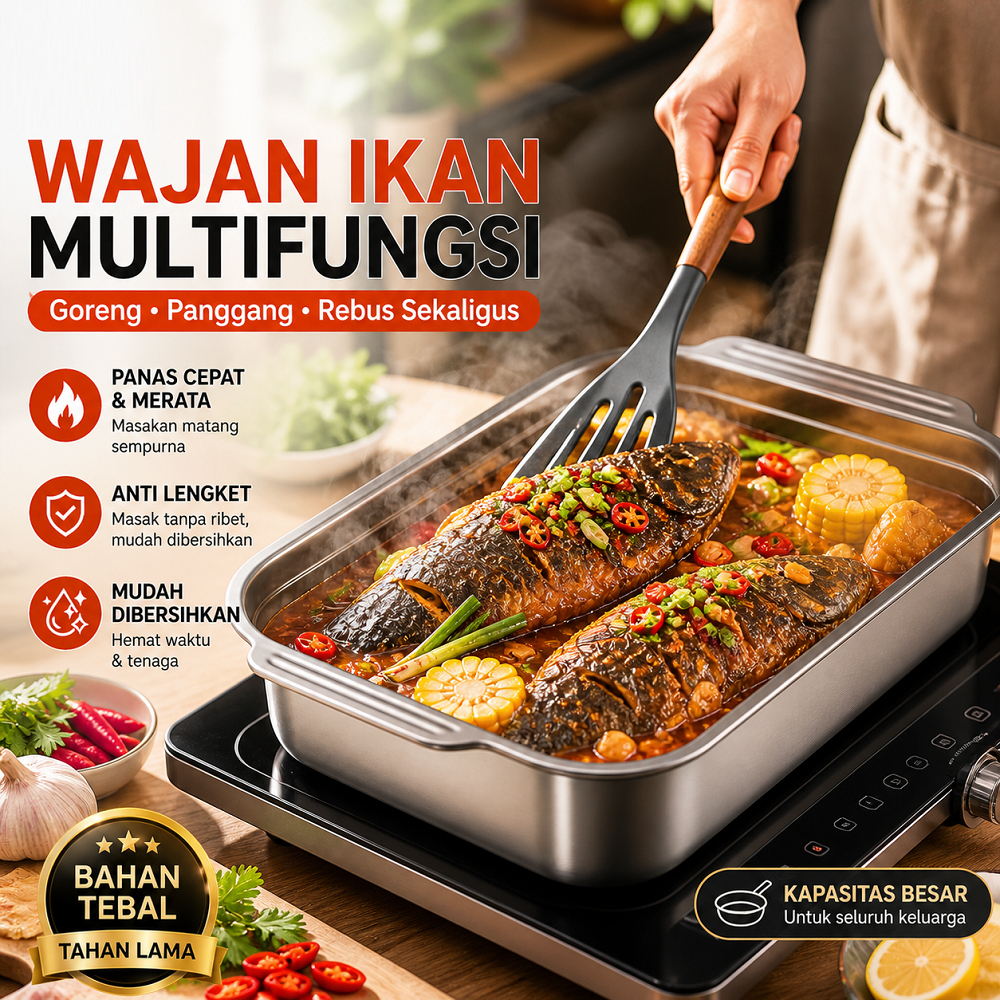 Harga Baru Turun: piring ikan sus Nampan