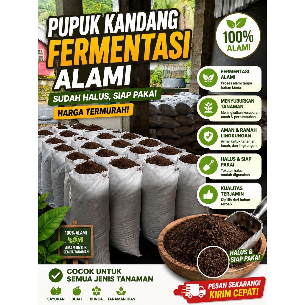 Turun 28%: Pupuk kompos full fermentasi