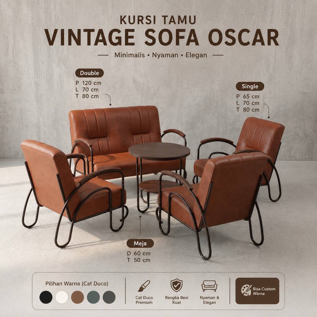 Harga Baru Turun: Kursi Tamu Vintage