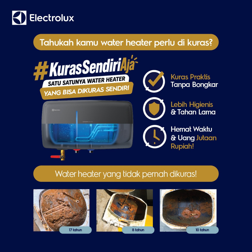 Harga Baru Turun: Electrolux Water Heater Storage 30 (ELCB)