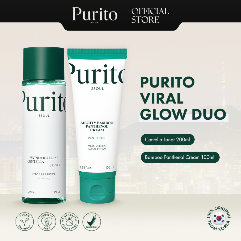 Turun 50%: PURITO GLOW DUO Panthenol