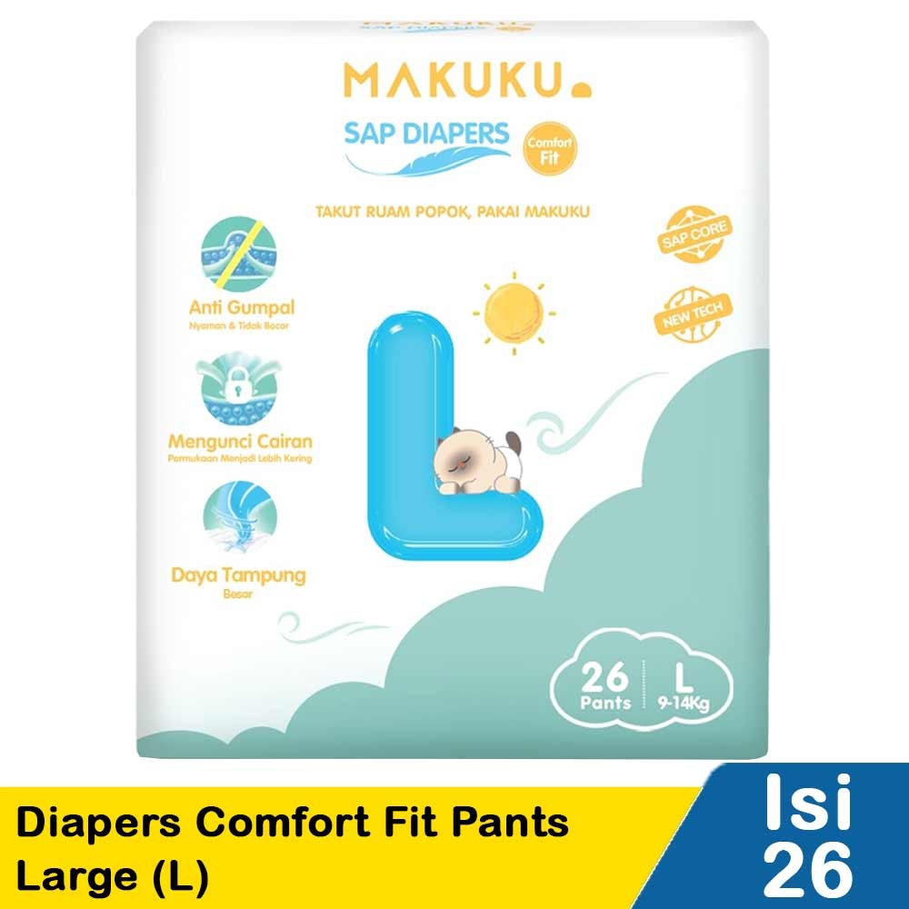 Harga Baru Turun: MAKUKU DIAPERS COMFORT — item 25939001