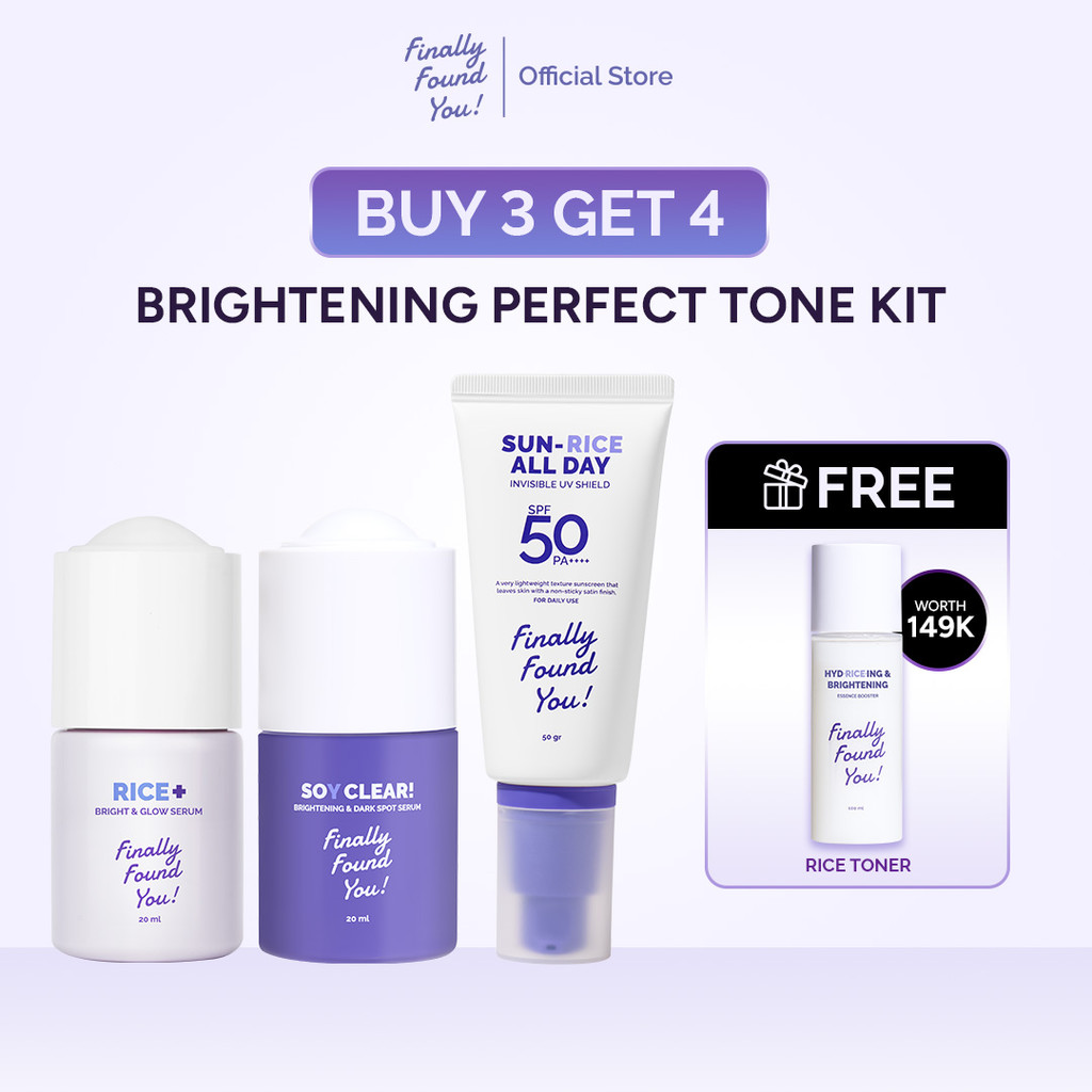 Harga Baru Turun: Finally Found You Brightening Perfect (Rice Serum + Soy Clear