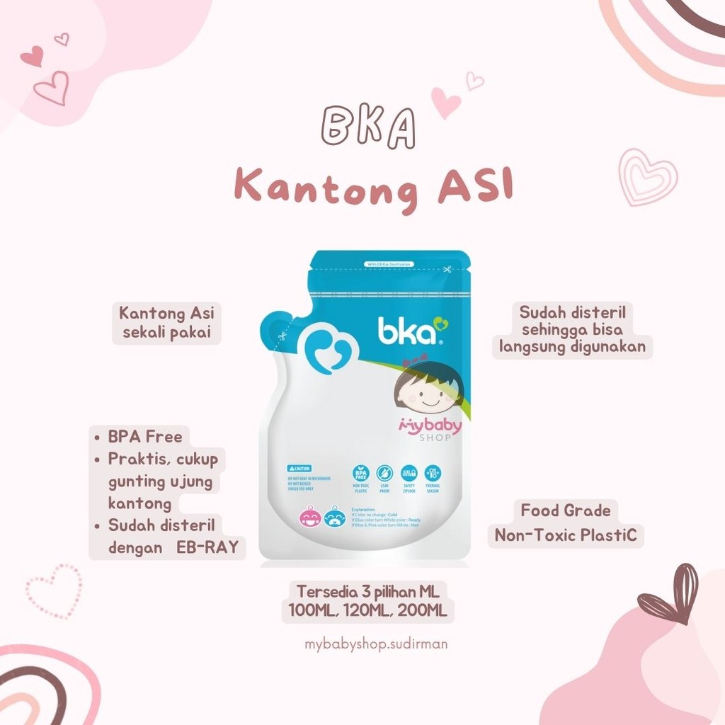 Harga Baru Turun: Bka kantong Asi 100ml 120ml (isi 30pcs)