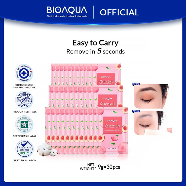 Bioaqua Makeup Cleansing Wipes: Pembersih Makeup Praktis