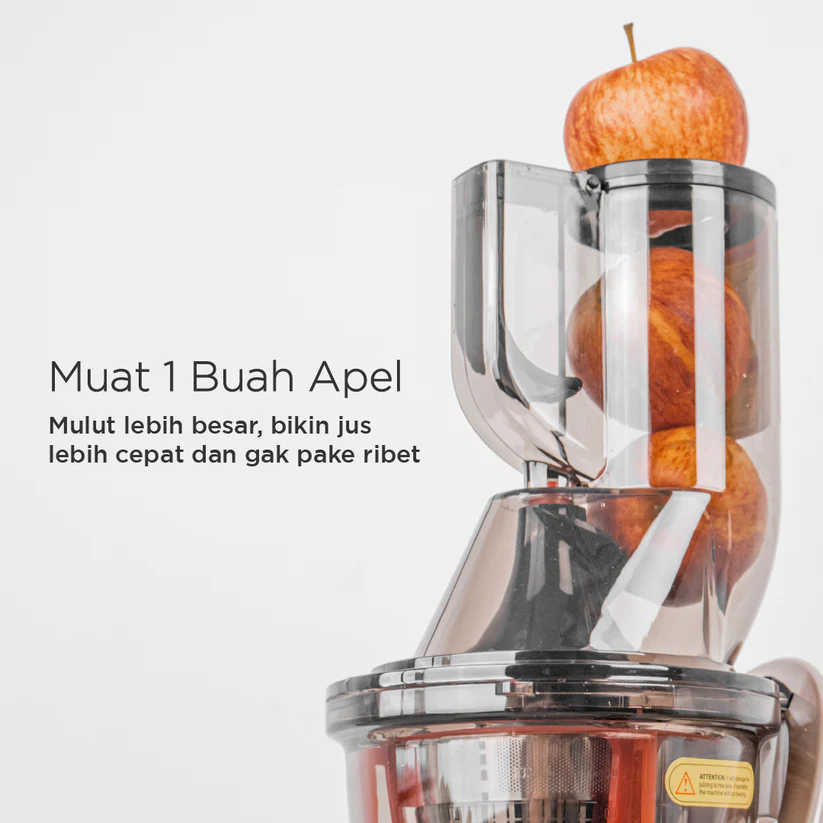 Akhirnya Ketemu Slow Juicer yang Bisa Masukin Apel Utuh Tanpa Ribet Potong-potong