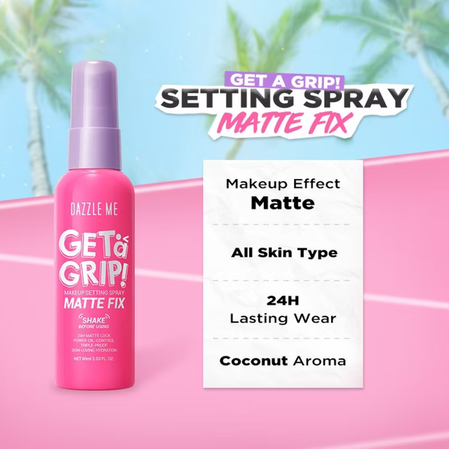 Oily Skin Approved! Review Jujur Dazzle Me Get a Grip! Make Up Setting Spray Matte Fix