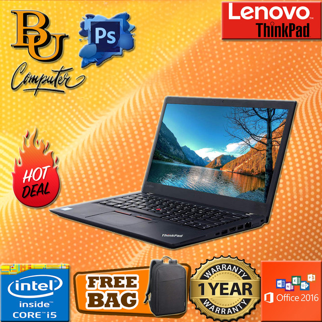 LENOVO THINKPAD T460s ULTRABOOK [ CORE I5 6TH GEN/ 8GB DDR4/ 256GB STORAGE/ W10PRO ] 1 YEAR WARRANTY [ LAPTOP ] REFURBISHED