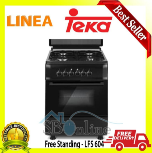 Kompor Freestanding Cooker LINEA by TEKA  - LFS 604 Black